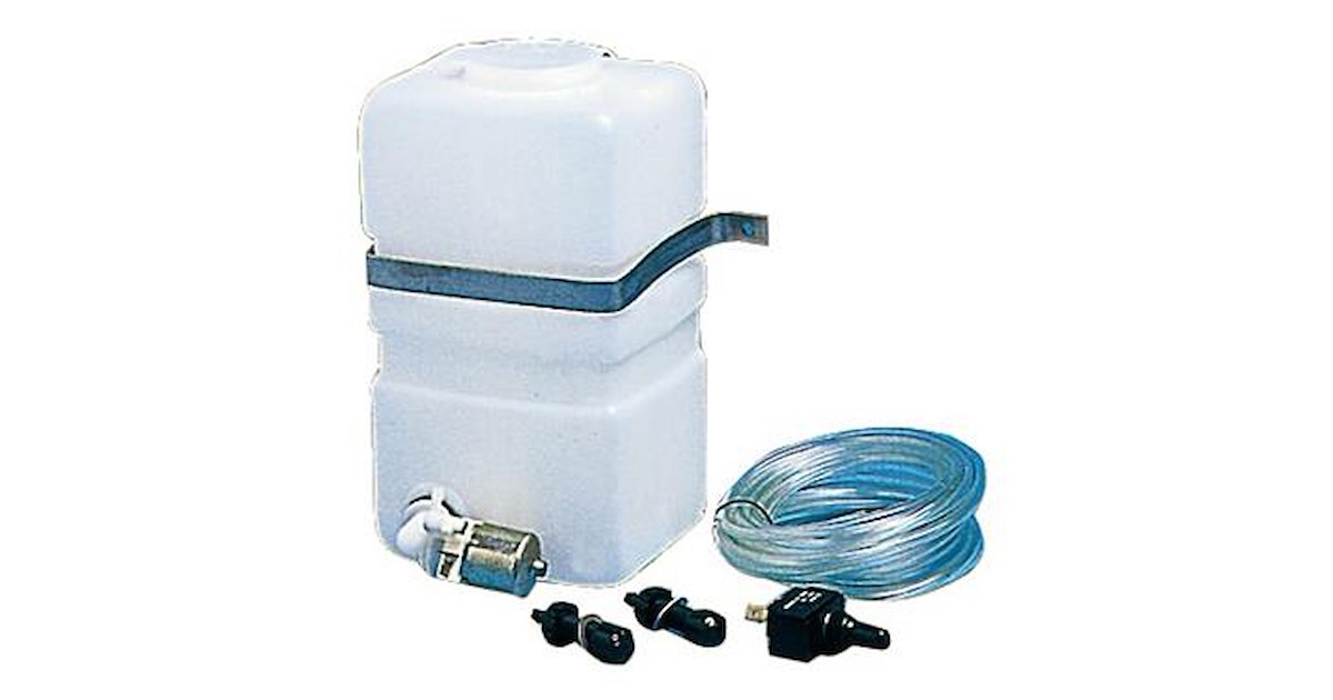 Kit Bottiglia Lavavetri Universale 12V 1,2L Con Pompa Per Auto D'Epoca E Barche - 3