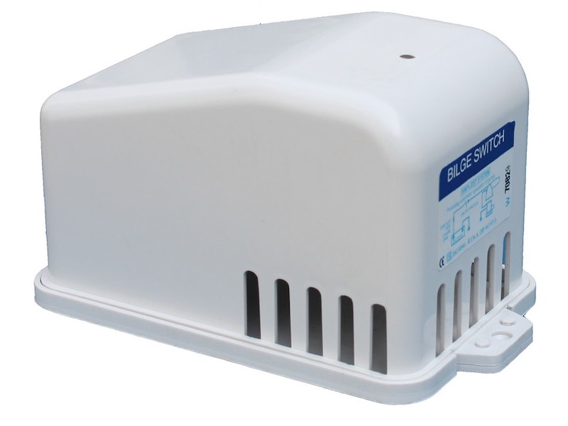 Interruttore galleggiante con protezione per pompe di sentina 