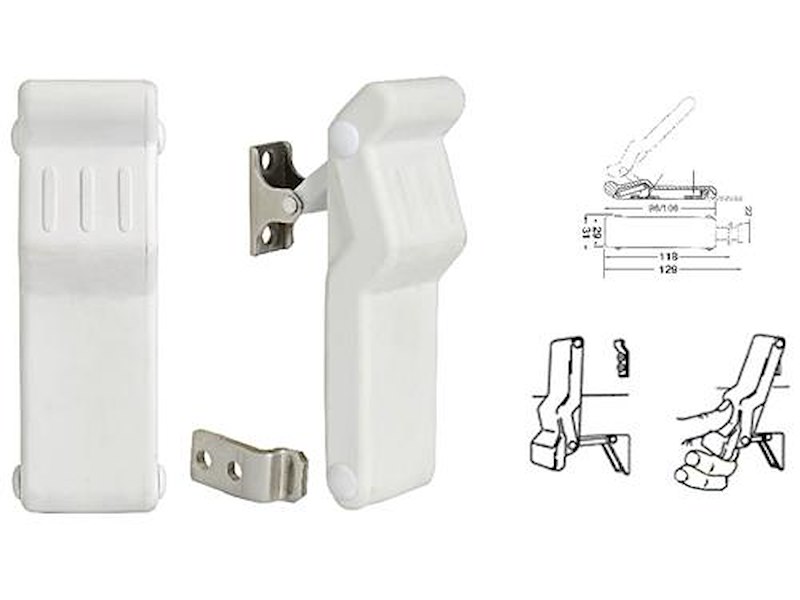 Chiusure a leva in termo gomma elastica