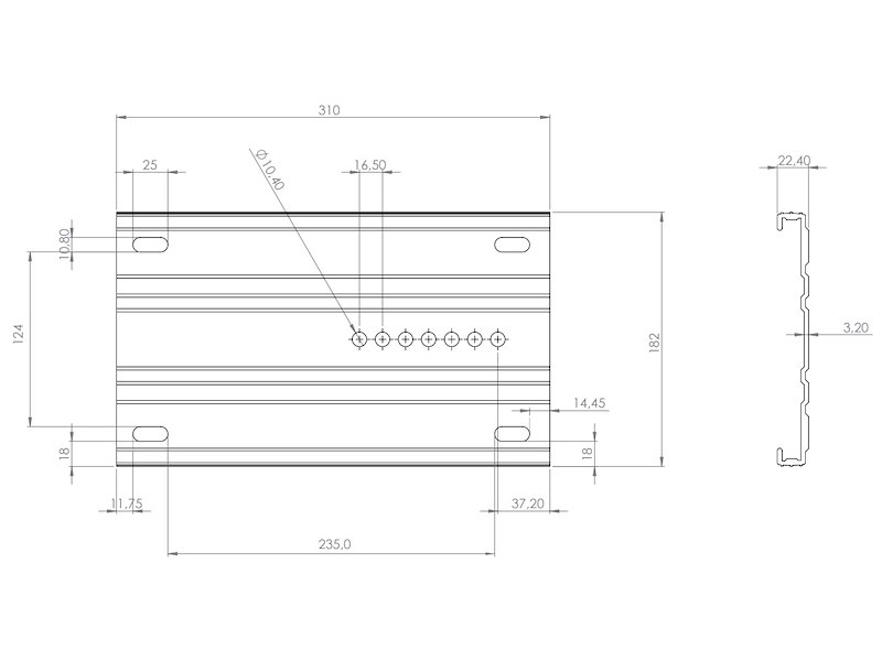 Supporto sedili con slitta girevole