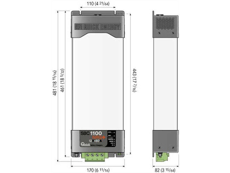 Caricabatteria Quick SBC 1100 NRG+ / 80 A - 12 V -