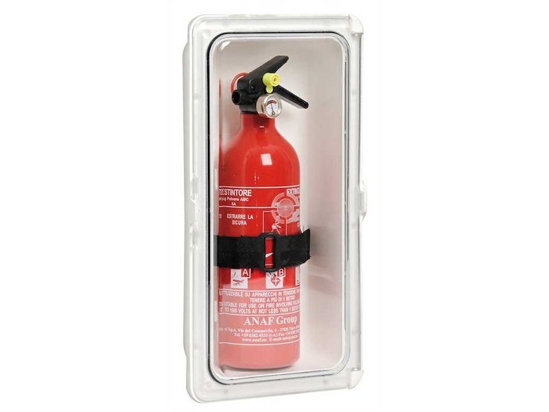 Vano porta-estintore con portello chiusura