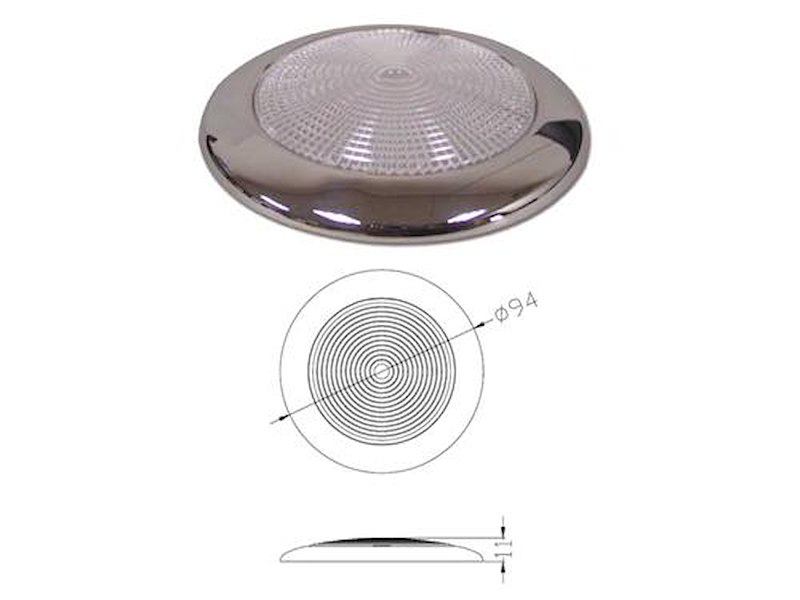 Plafoniera a 16 led extraluminosi