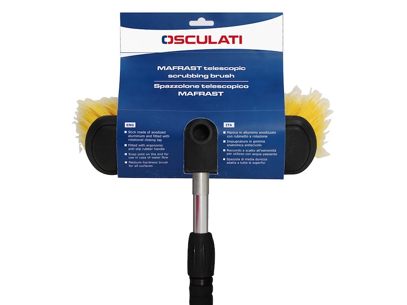 Spazzolone telescopico Mafrast con rubinetto di chiusura a rotazione