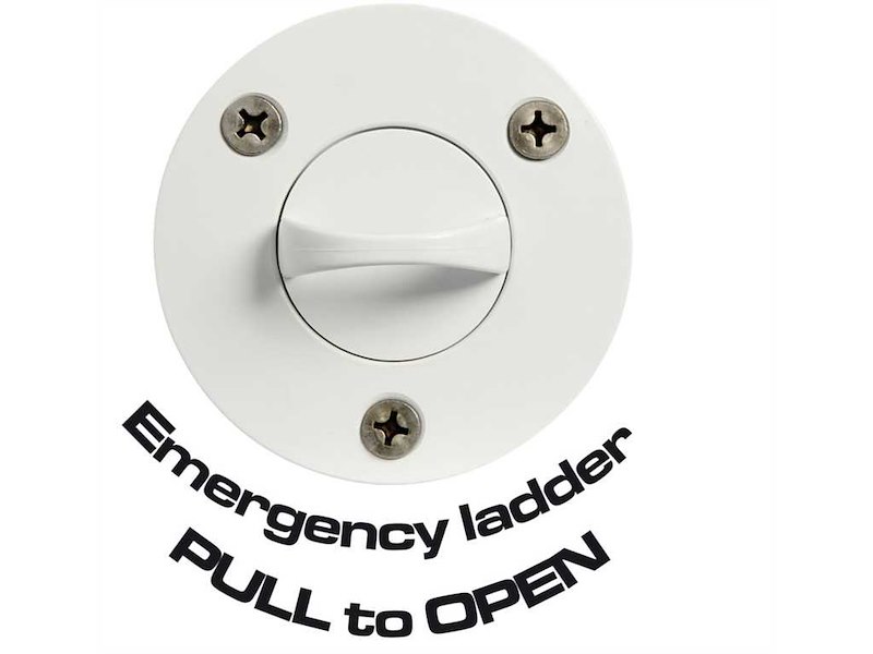 Scaletta di emergenza a 3 gradini da incasso