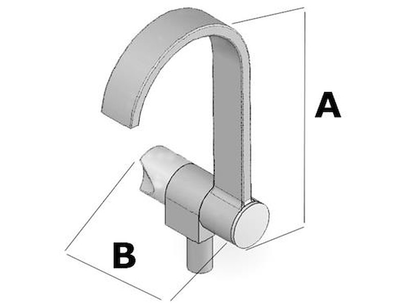 Rubinetto Style a canna abbattibile