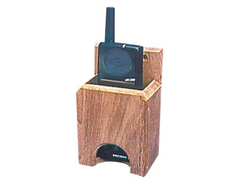 Porta radio VHF e porta telefonino Teak 