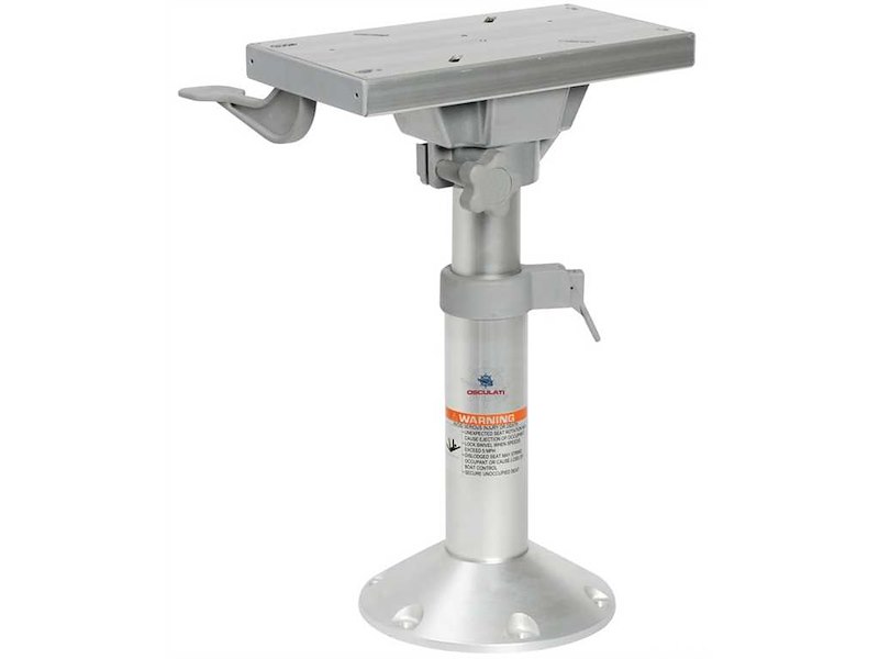 Supporto sedile con slitta girevole - Alluminio anodizzato