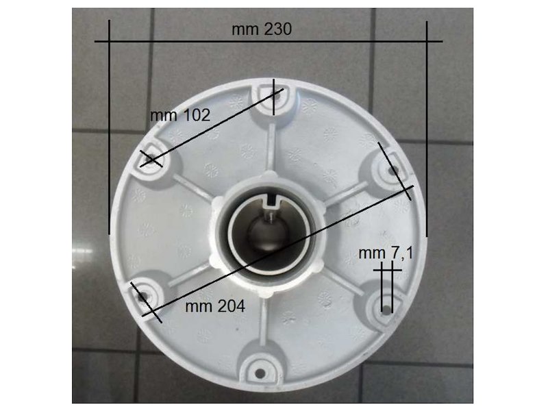 Supporto sedile con slitta girevole - Alluminio anodizzato