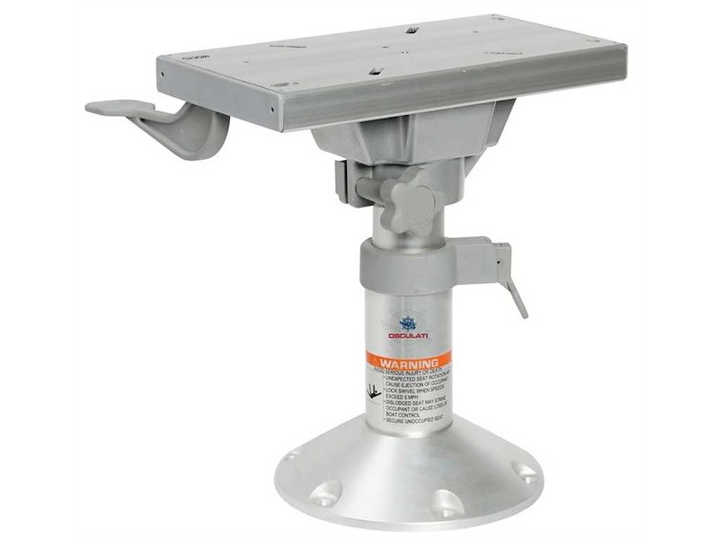 Supporto sedile con slitta girevole - Alluminio anodizzato