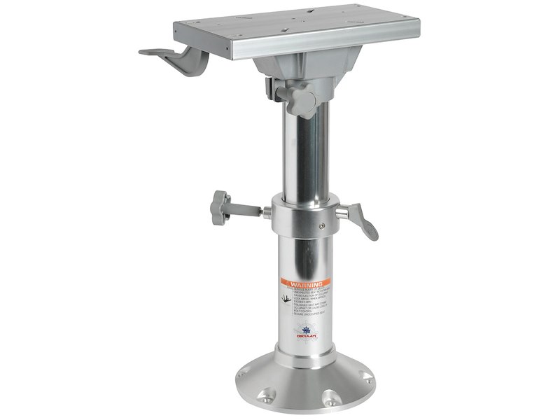 Supporto sedile con slitta girevole - Alluminio anodizzato