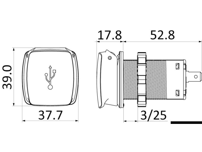 Presa USB Scanstrut Flip Pro stagna