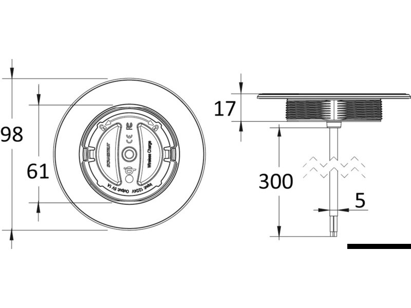 Caricabatteria stagno Rokk wireless Sub