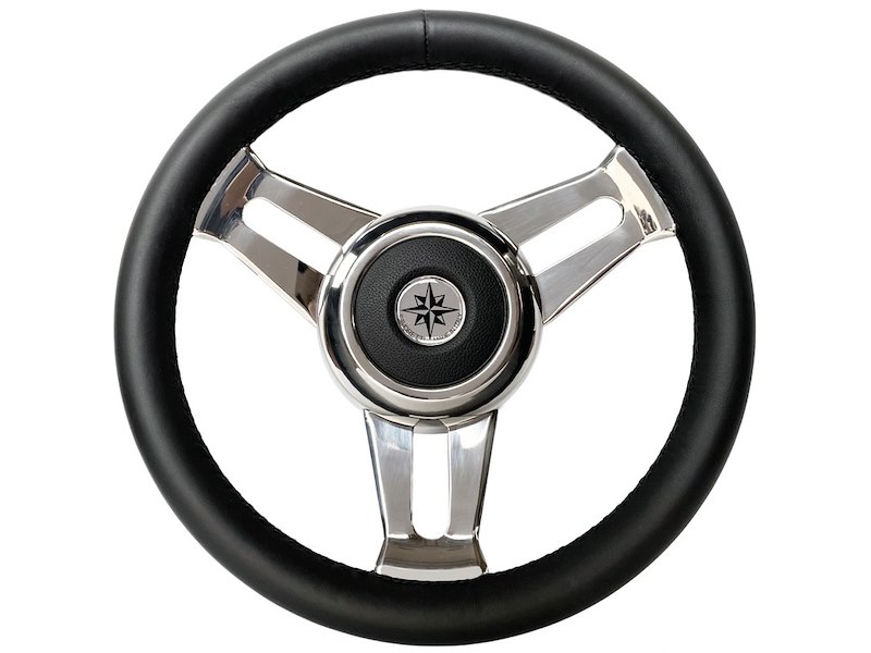 Volante in pelle nera