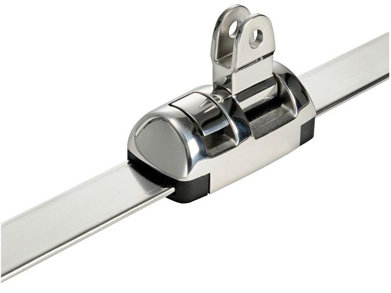 Rotaia per tendalini in acciaio inox 