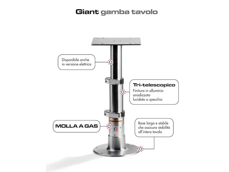 Gamba tavolo Giant Deluxe