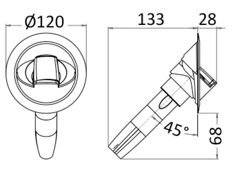 Doccia Saturn con miscelatore integrato