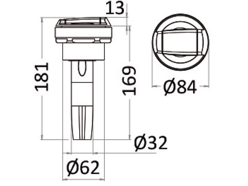 Doccia Saturn con miscelatore integrato