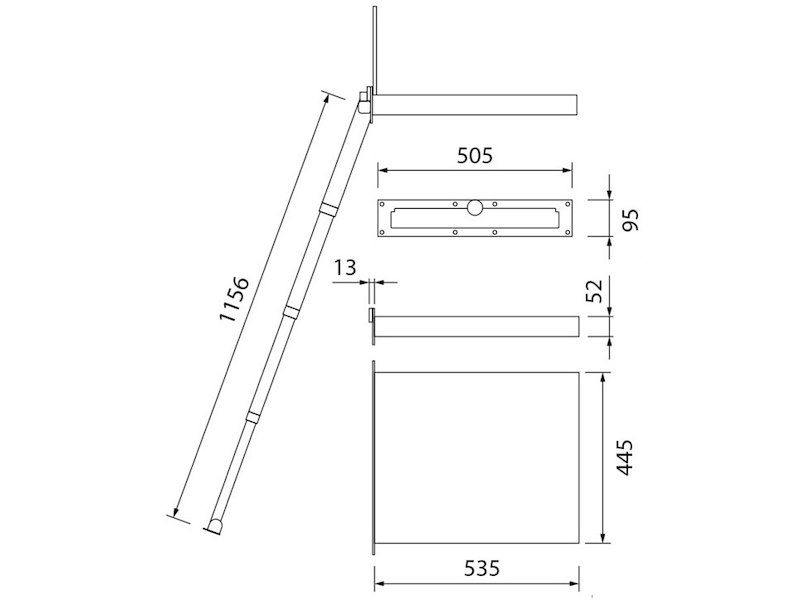Scaletta a scomparsa Portofino