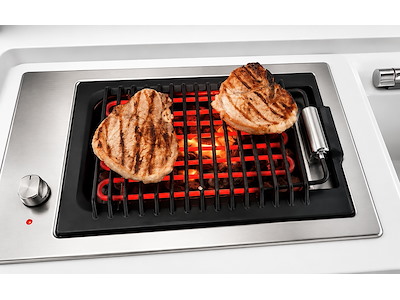 Barbecue elettrico in acciaio inox satinato