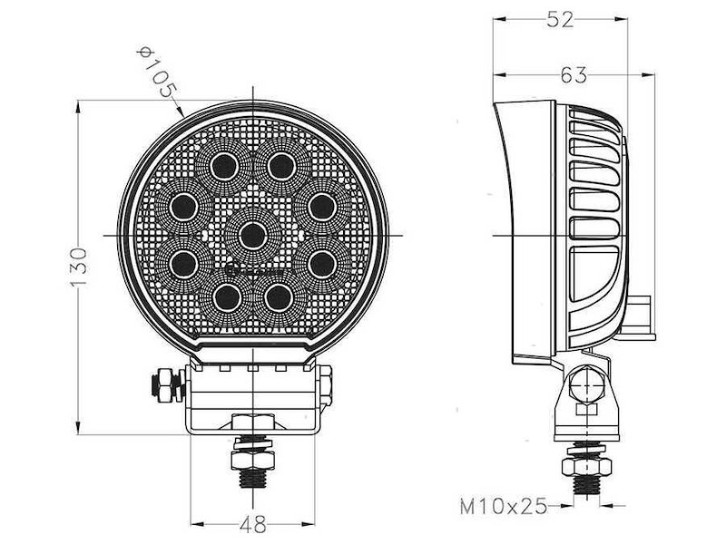 Faro coperta / pozzetto Led Osram