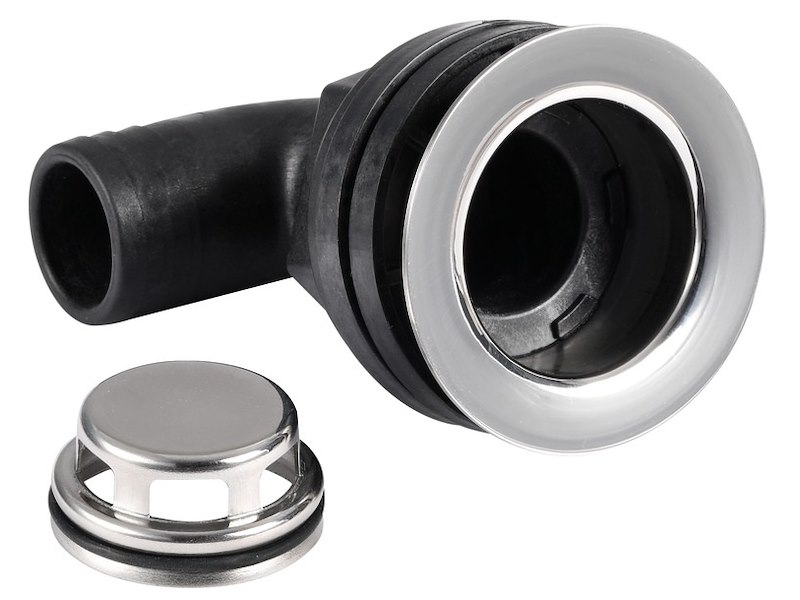 Scarichi pozzetto a filo con testa inox