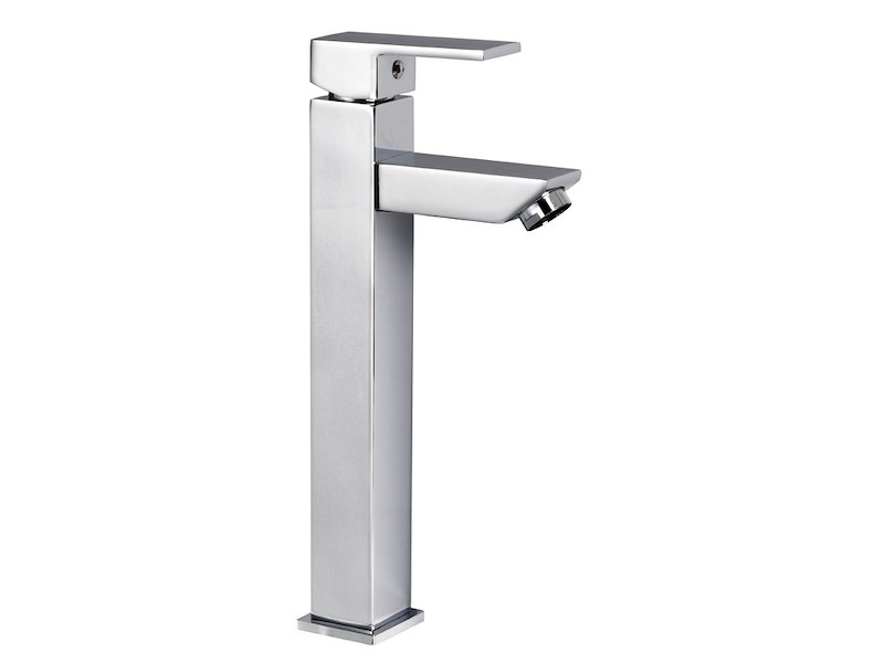 Rubinetto lavello bagno alto Square (da usare con lavelli tipo sporgente)