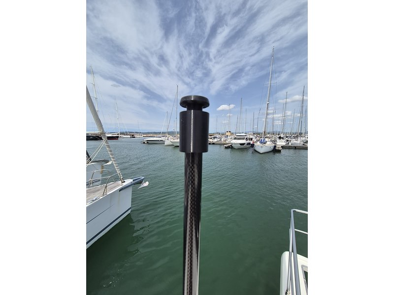 Pali in fibra per ombra a prua SunShade