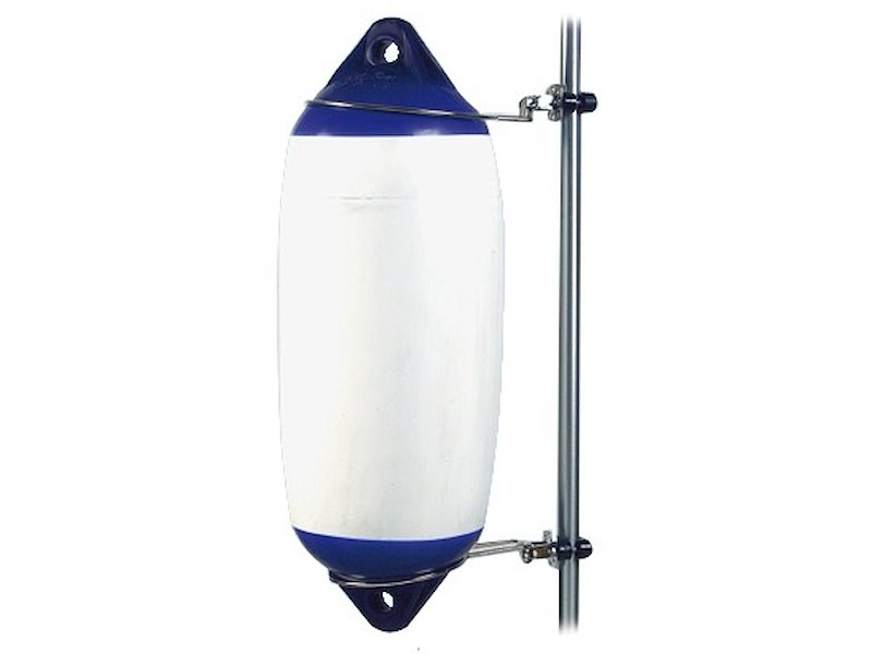 Porta parabordo in acciaio inox abbattibile