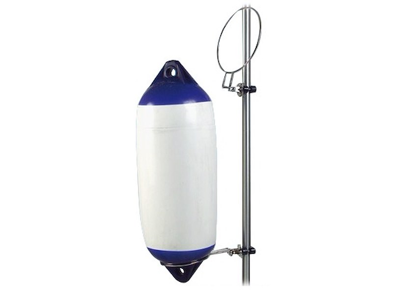 Porta parabordo in acciaio inox abbattibile