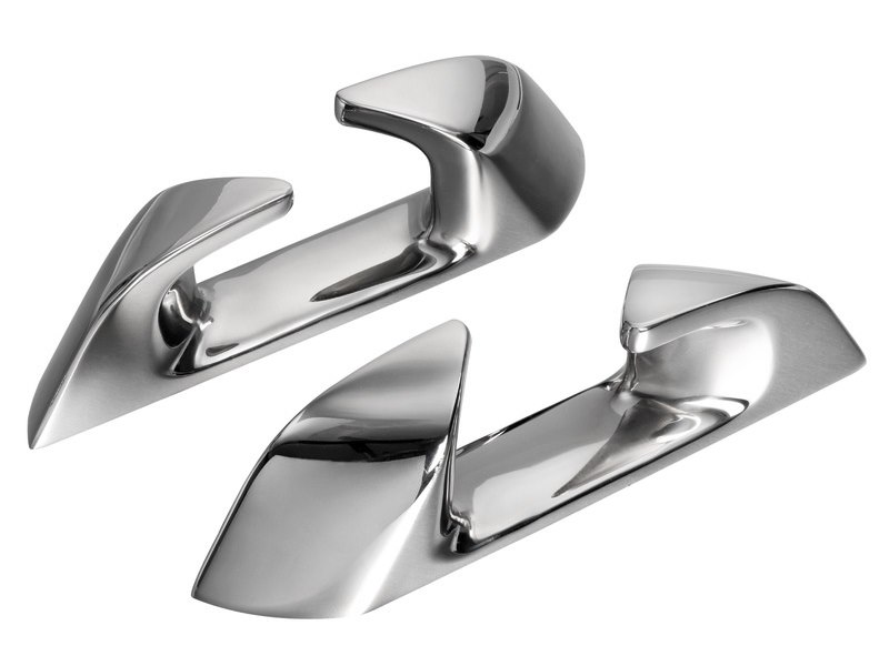 Passacavo angolato in acciaio inox serie Capri