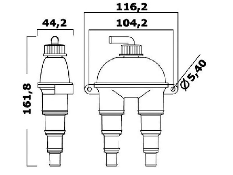 Antisifone per impianti di scarico