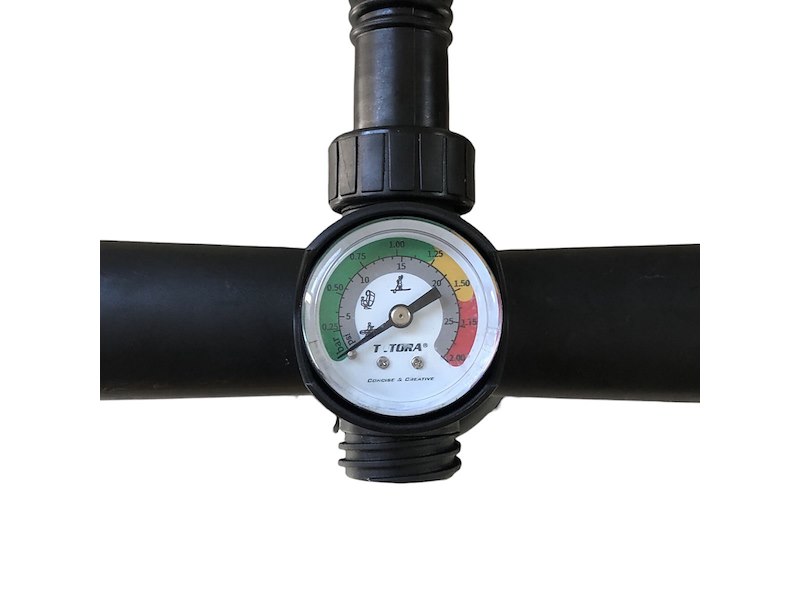 Gonfiatore manuale ad altra pressione con manometro