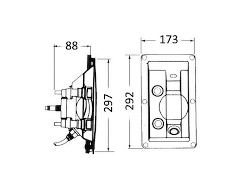 Doccia WHALE ad incasso