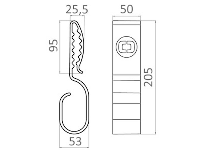 Reggicavi Cable Hook