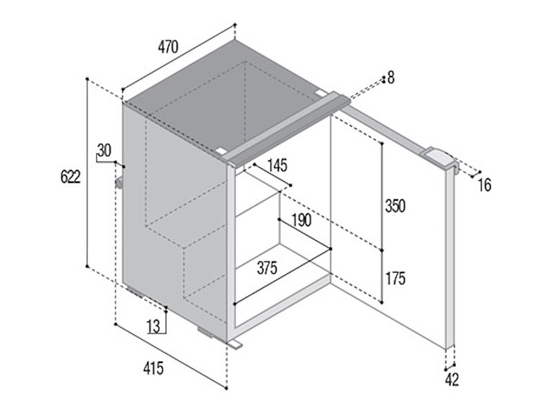 Frigorifero Vitrifrigo C60i CHR