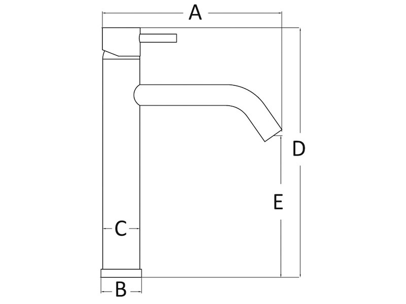Miscelatore ceramico Jessy per lavelli bagno