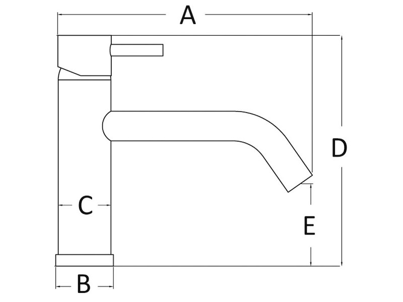 Miscelatore ceramico Jessy per lavelli bagno