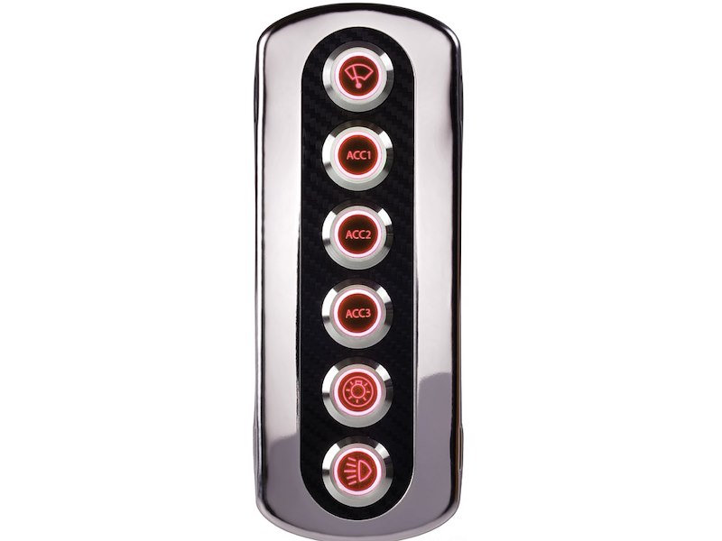 Pannelli in fibra di carbonio retroilluminati per interruttori Flat