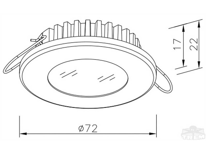 Plafoniere a LED da incasso Aurora