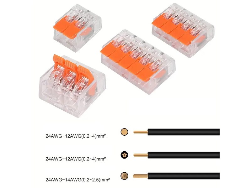 Kit valigetta connettori elettrici a scatto