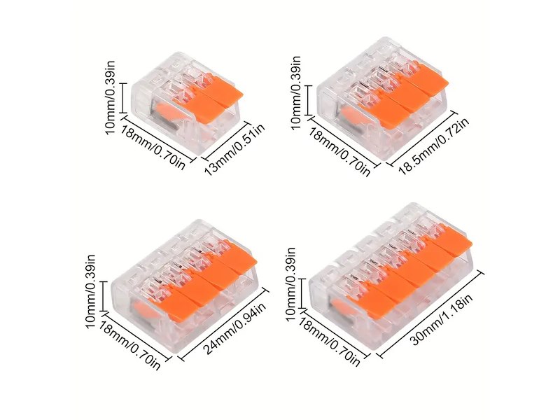 Kit valigetta connettori elettrici a scatto