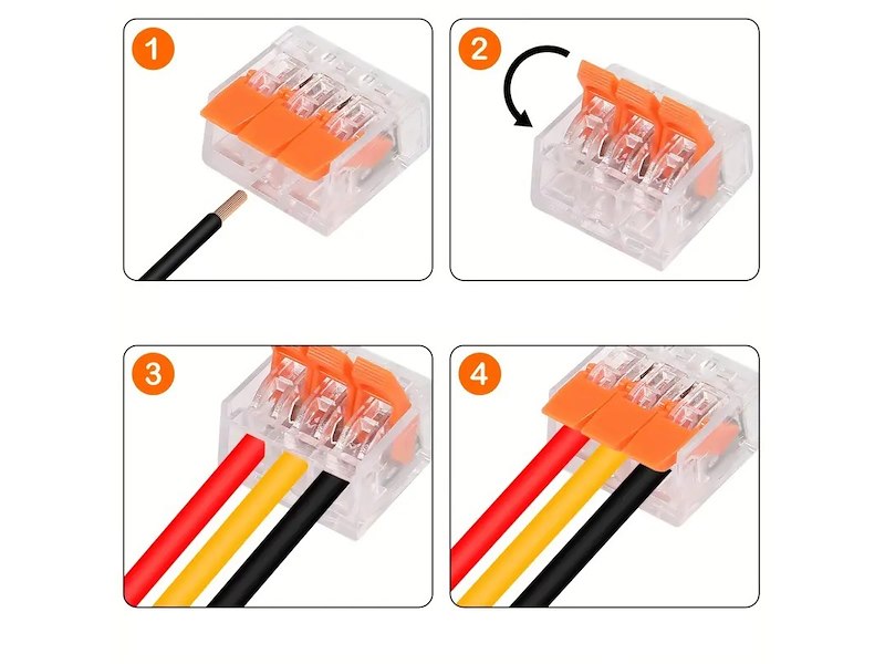 Kit valigetta connettori elettrici a scatto