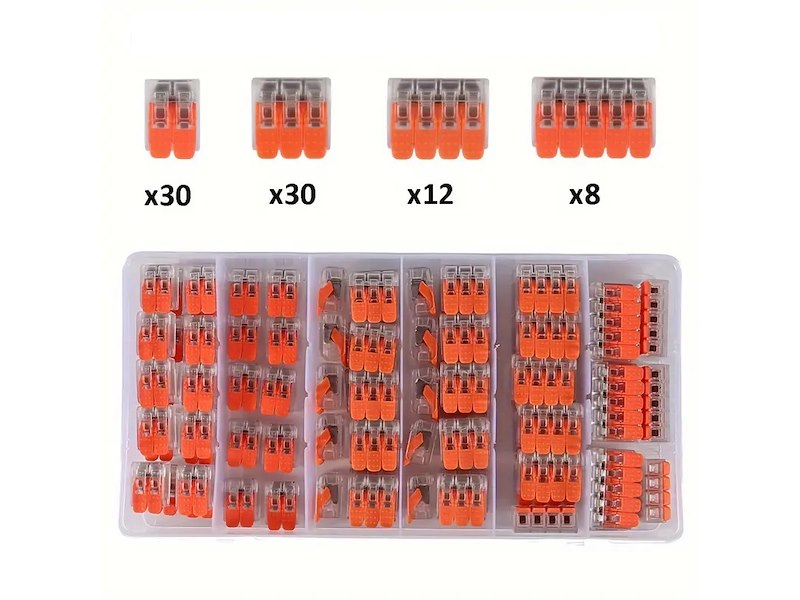 Kit valigetta connettori elettrici a scatto