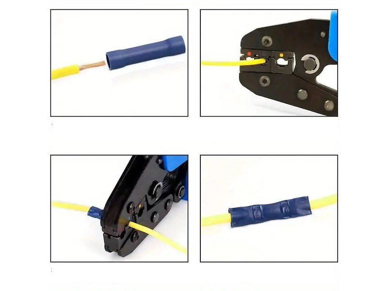 Kit connettori faston testa / testa - 200 pz -