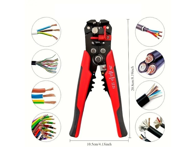 Pinza Spelafili Crimpatura e Taglio