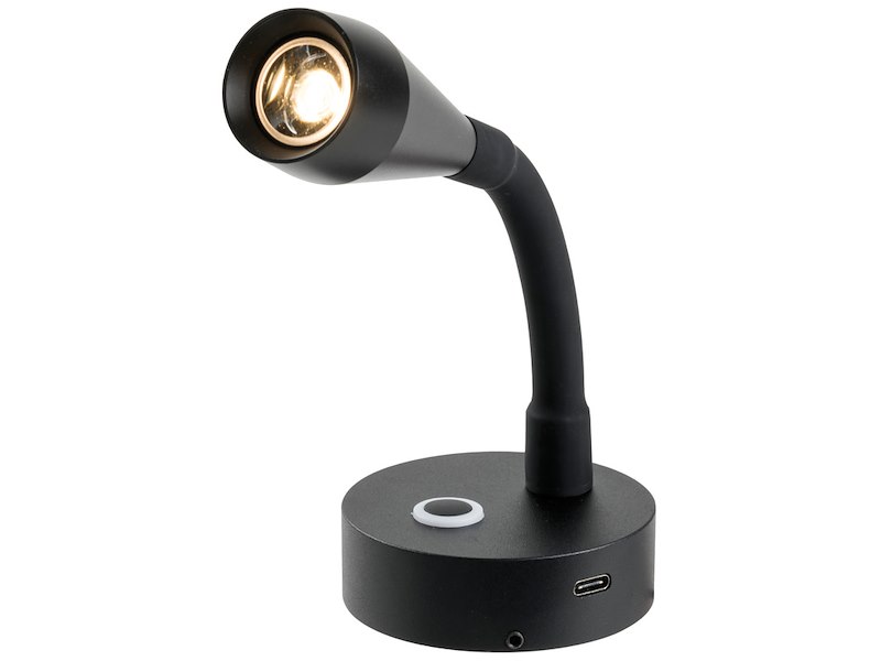 Faretto LED snodato con presa USB-C