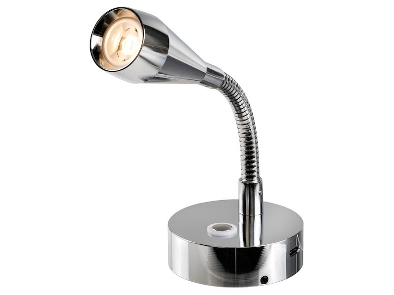 Faretto LED snodato con presa USB-C