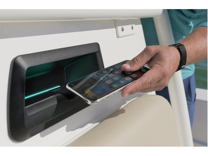 Caricabatteria stagno ROKK wireless Cove LED - 3 coil 15 W