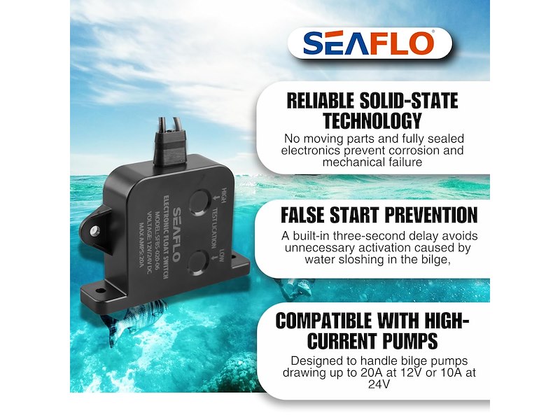 Interruttore elettronico automatico per pompe di sentina